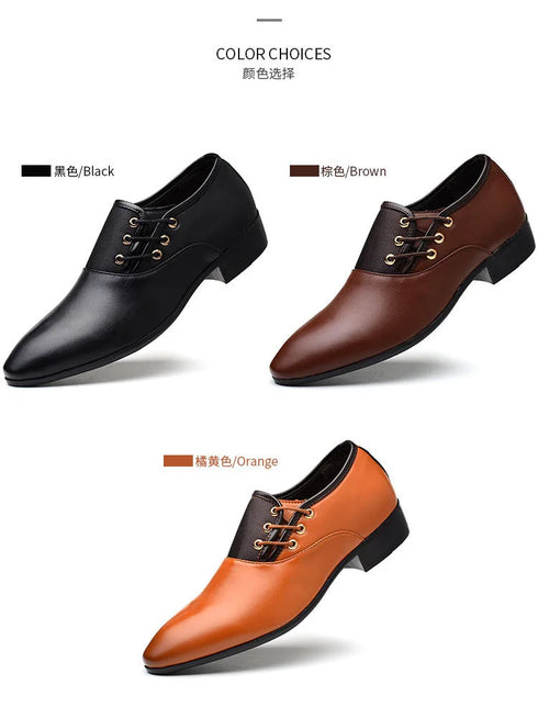 Men's Formal Leather Oxford Shoes for Business and Casual Occasions